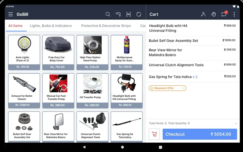 Auto Parts Shop Billing Software