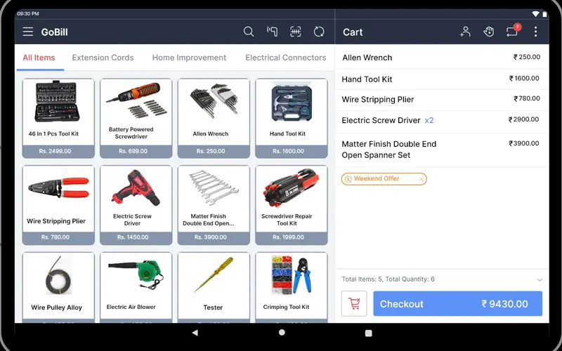 Electronic Shop Billing Software